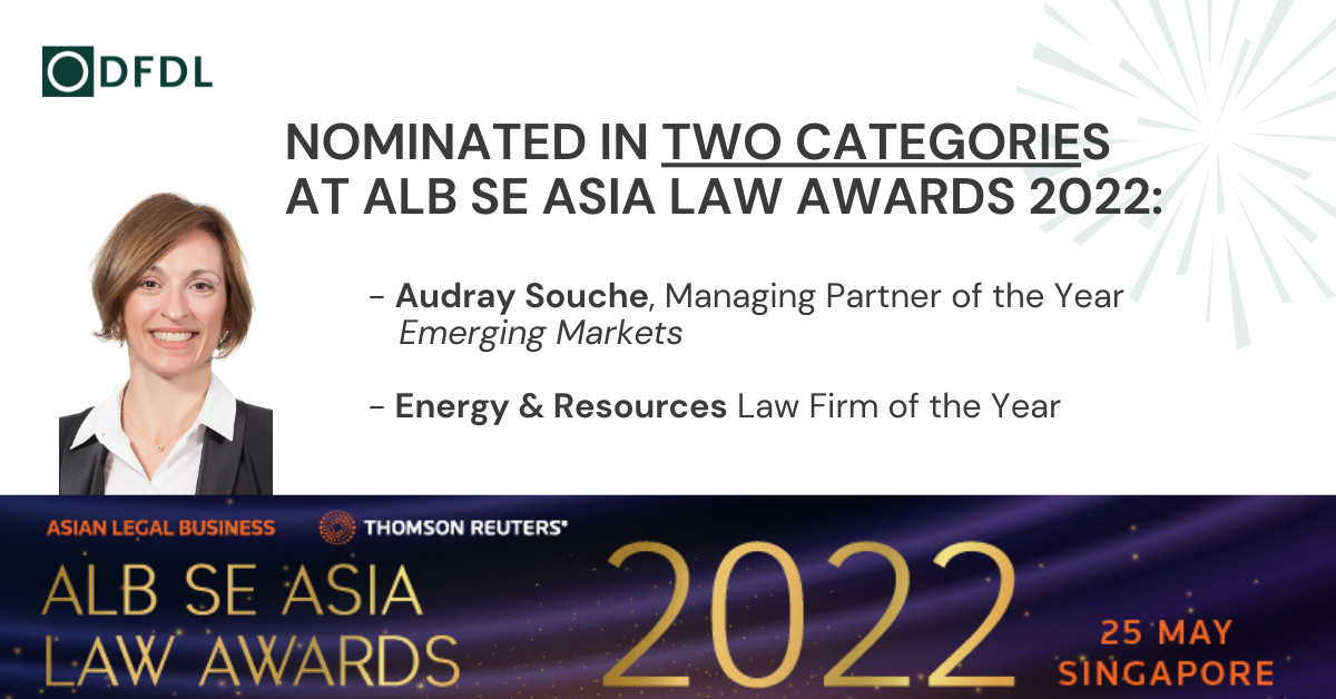 DFDL Nominated in Two Categories at ALB SE Asia Law Awards 2022