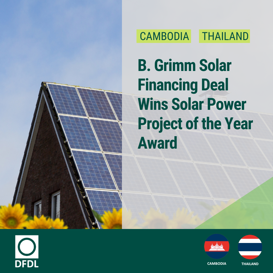 B. Grimm Solar Financing Deal Wins Solar Power Project Of The Year Award